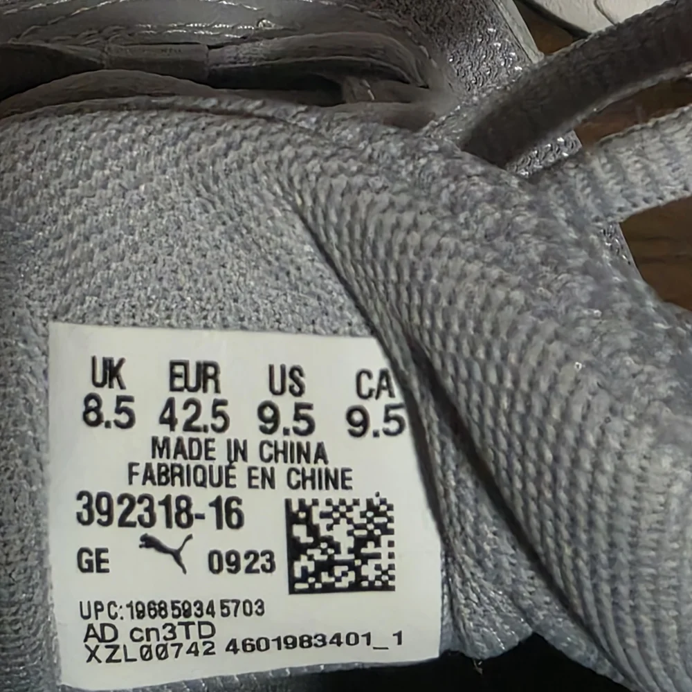 Puma Men's Gray and Orange Sneakers - Picture 5 of 6